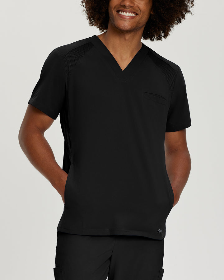 Men's V-neck top with three pockets - FIT - 2266