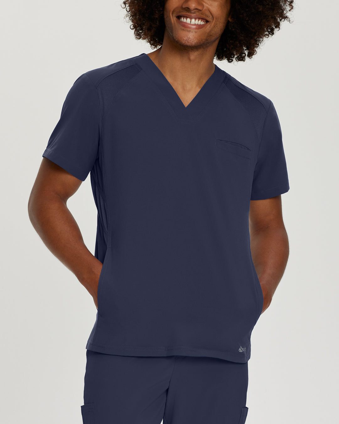 Men's V-neck top with three pockets - FIT - 2266