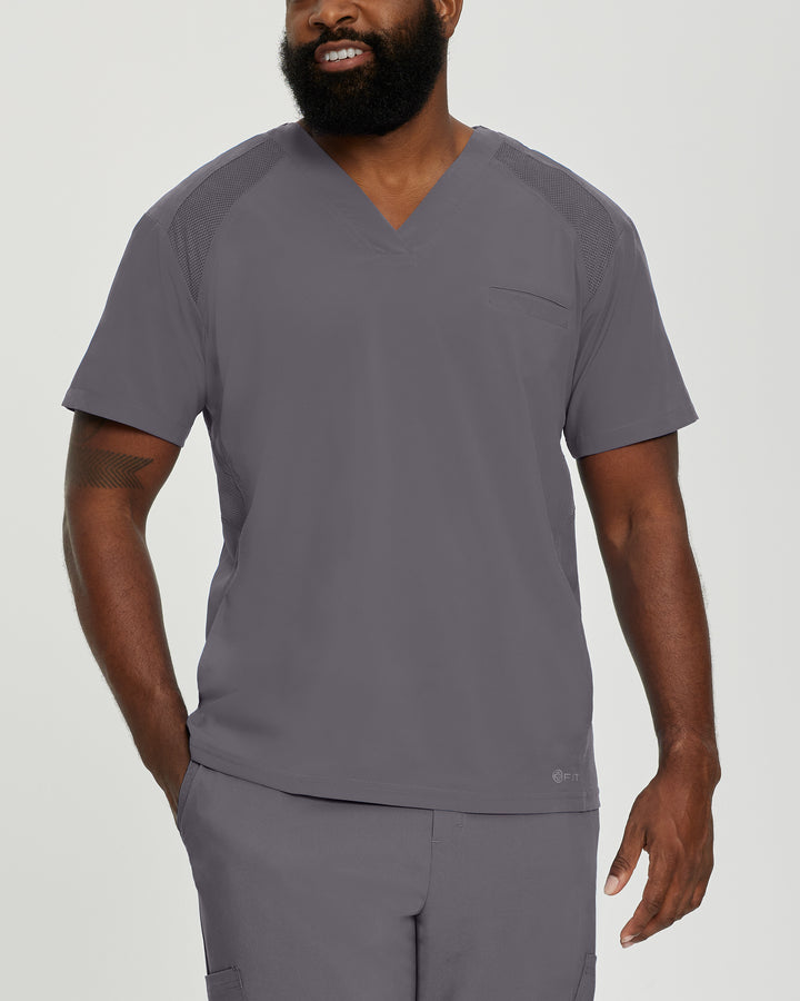 Men's V-neck top with three pockets - FIT - 2266