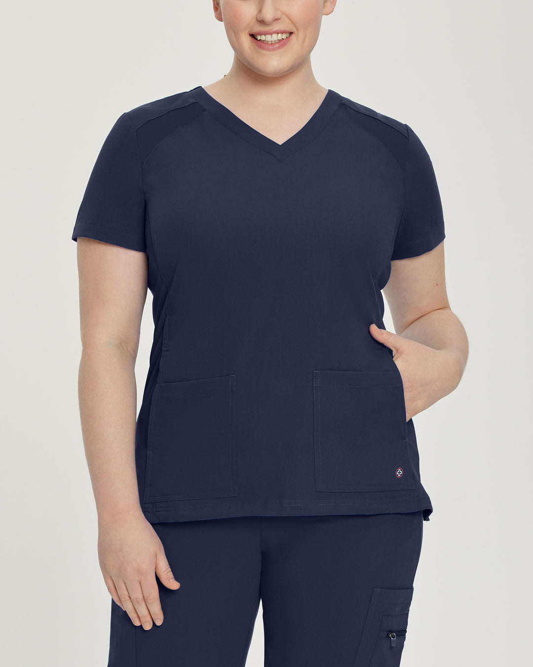 Women's V-neck top with four pockets - V-TESS - WC 950H