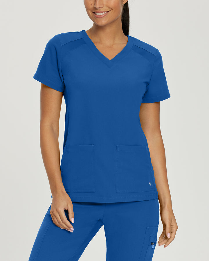 Women's V-neck top with four pockets - V-TESS - WC 950H