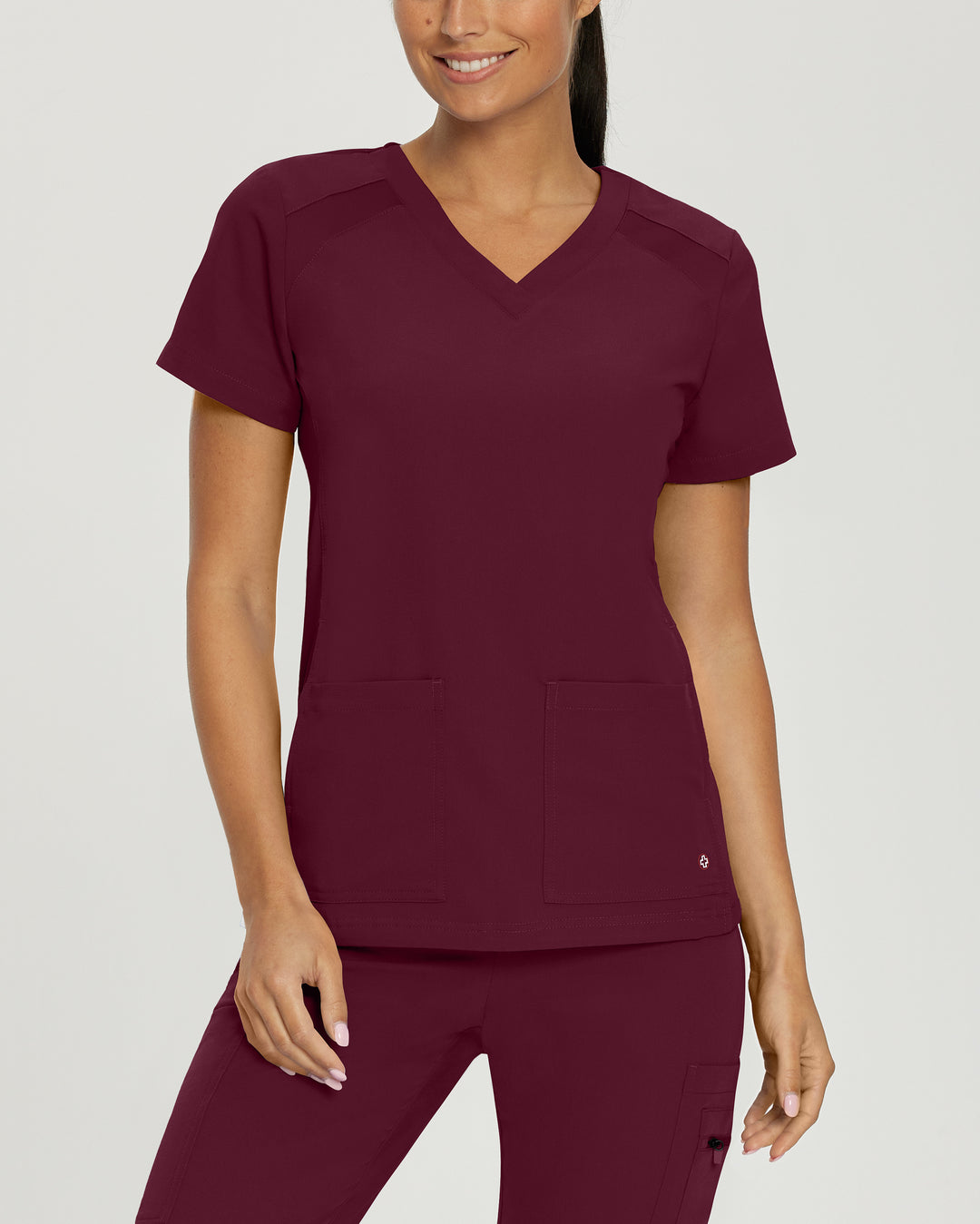 Women's V-neck top with four pockets - V-TESS - WC 950H