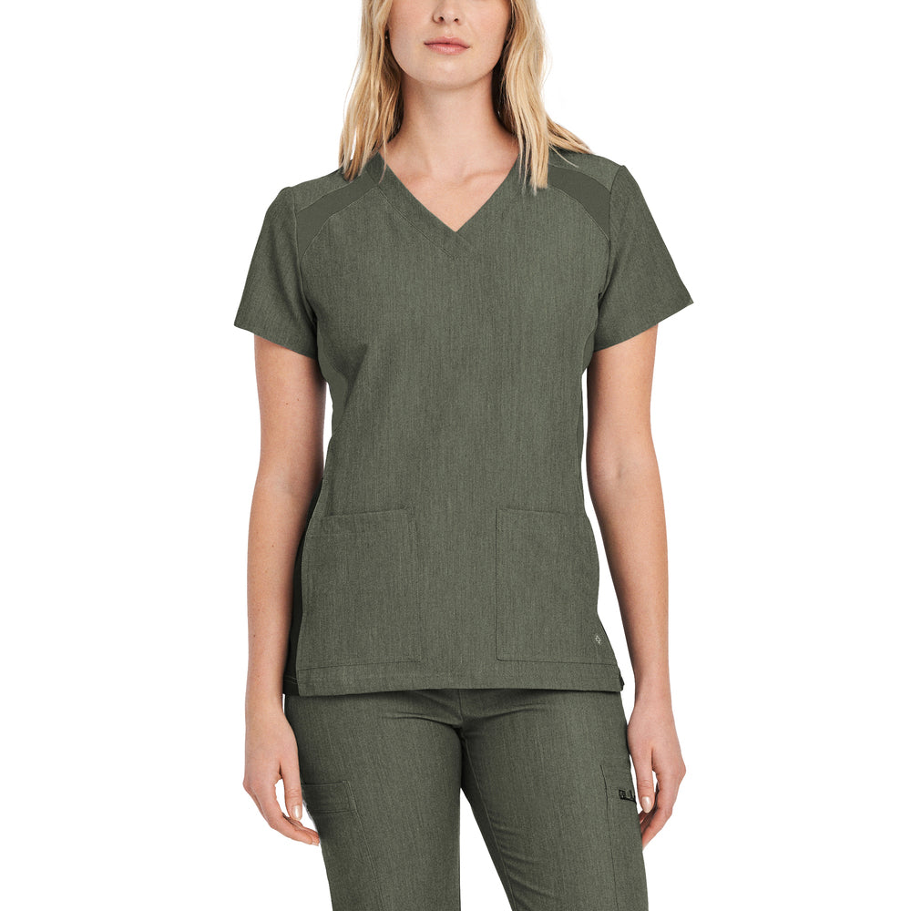 Women's V-neck top with four pockets - V-TESS - WC 950H