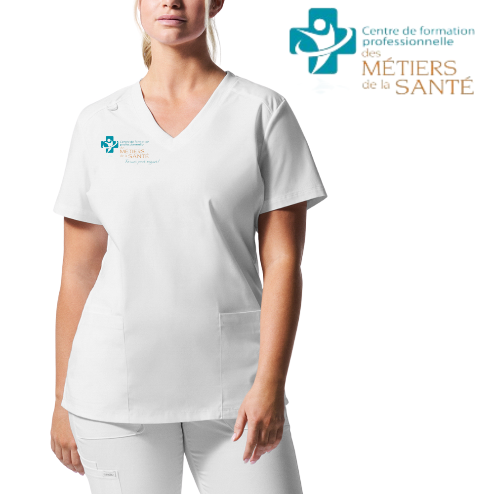 Haut avec poches en bas, femme - PROFLEX (pour école CFPMS)