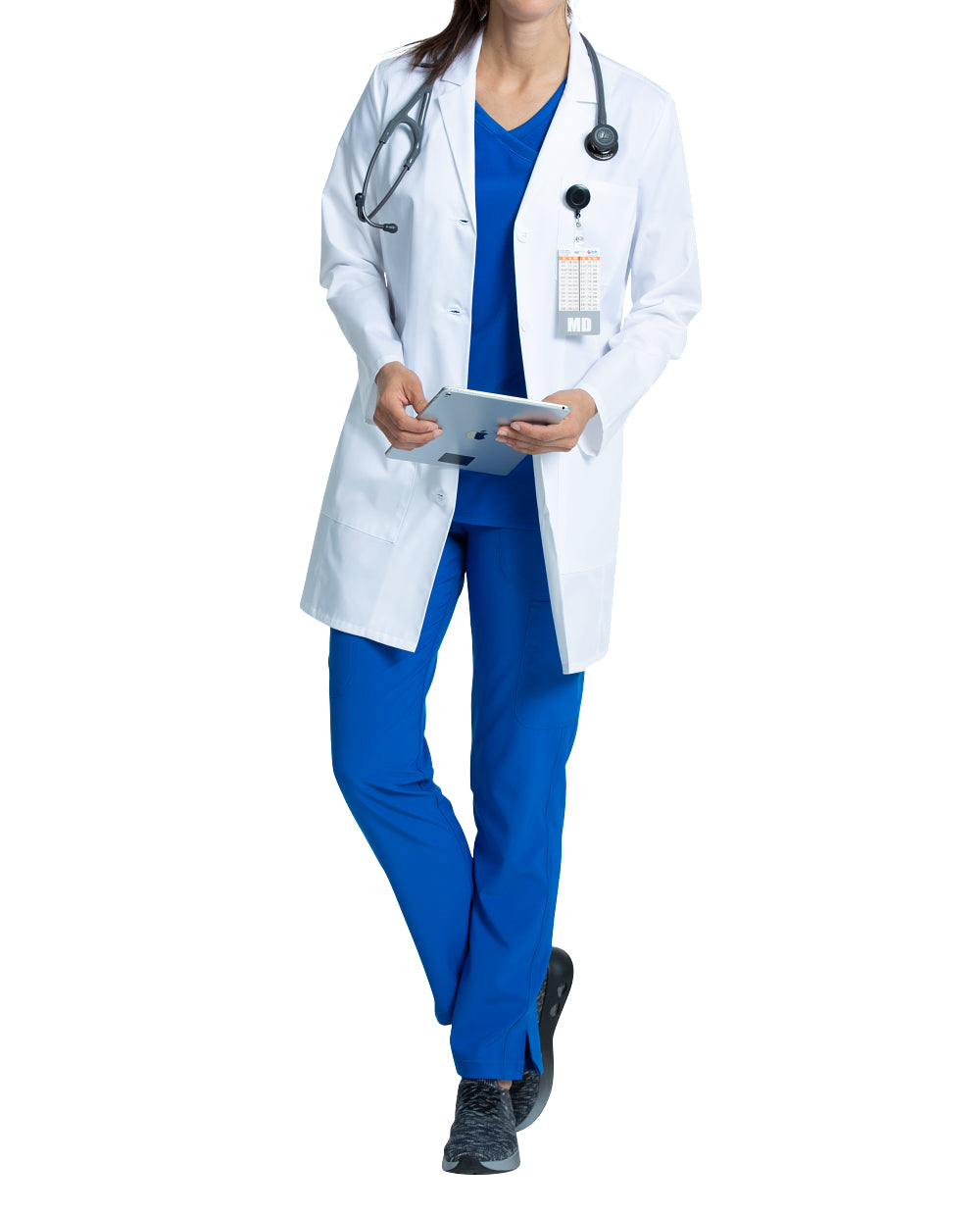 Women’s White lab coat with chest pocket - CHEROKEE (PROJECT LAB) CK452