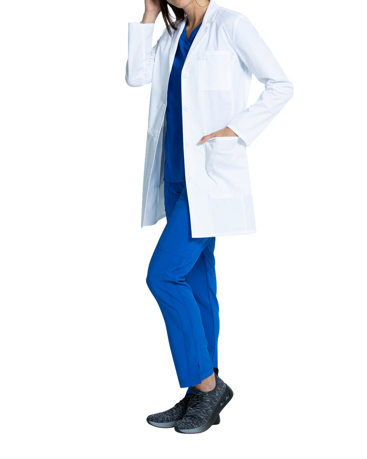 WOMEN’s White lab coat with chest pocket - CHEROKEE (PROJECT LAB) CK452