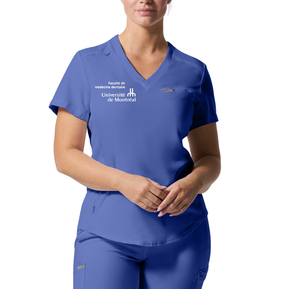 Haut avec poche poitrine, femme - Université de Montréal (Médecine Dentaire)