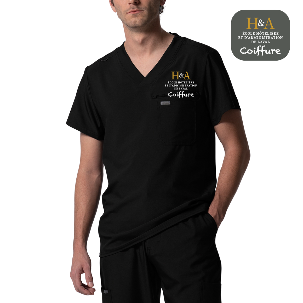 Haut avec poche poitrine, homme - École H&A Laval COIFFURE