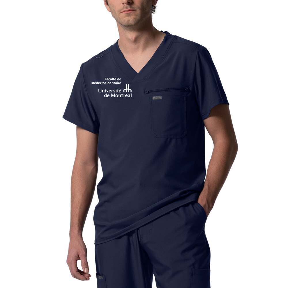 Haut avec poche à la poitrine, homme - Université de Montréal (Médecine Dentaire)