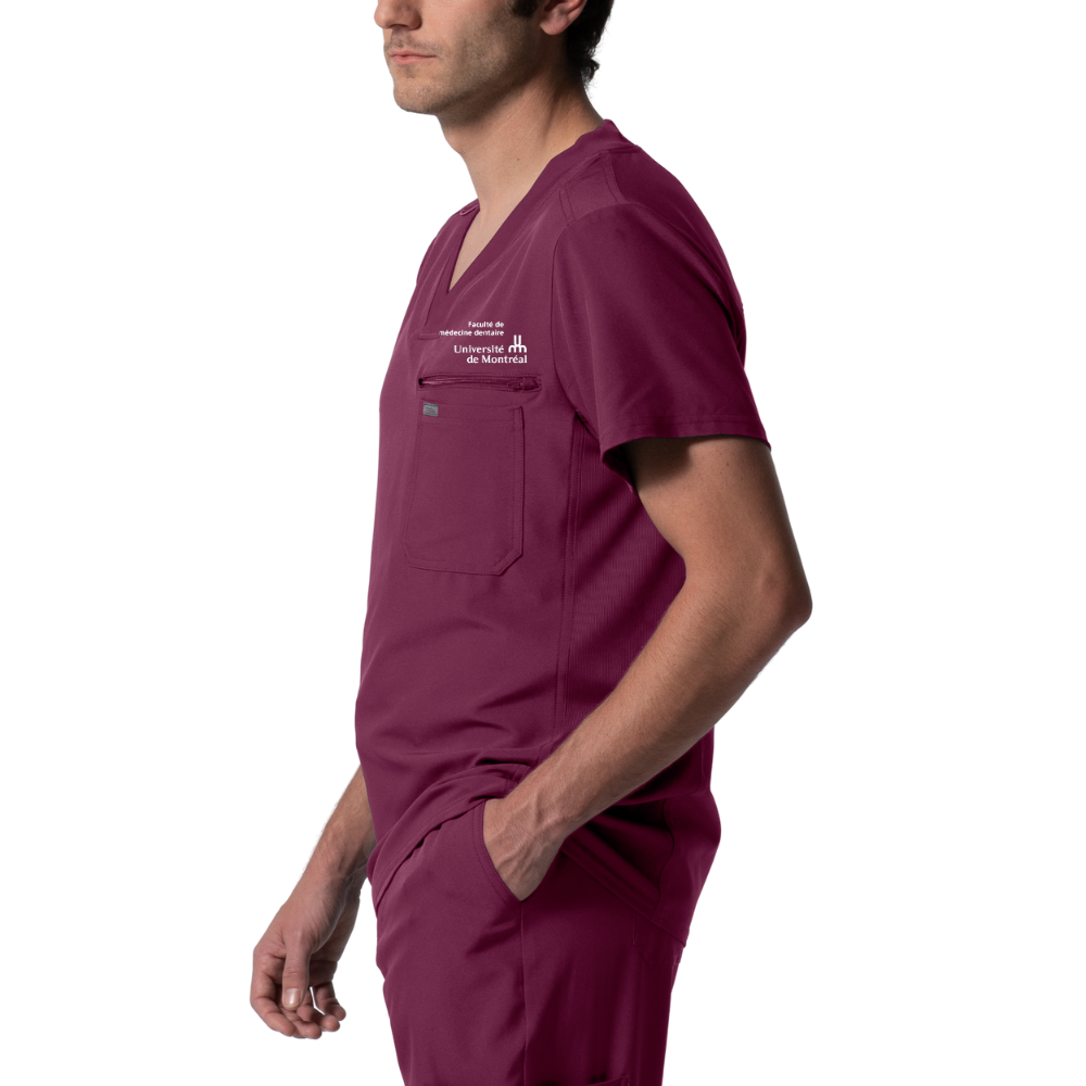 Haut avec poche à la poitrine, homme - Université de Montréal (Médecine Dentaire)