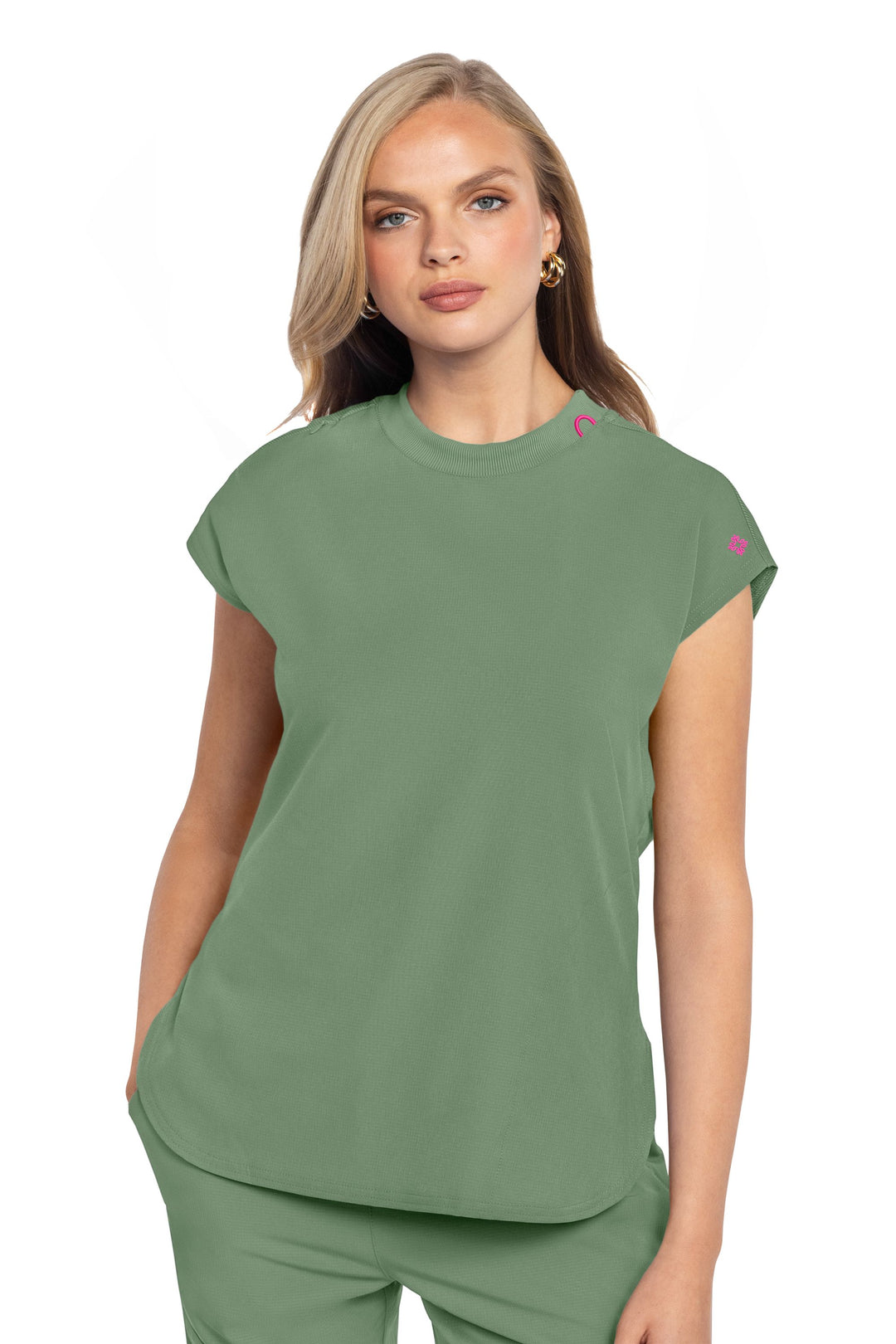 Women's Round-Neck Top - MEDCOUTURE - 703