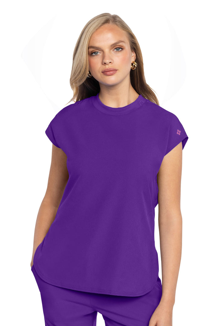 Women's Round-Neck Top - MEDCOUTURE - 703