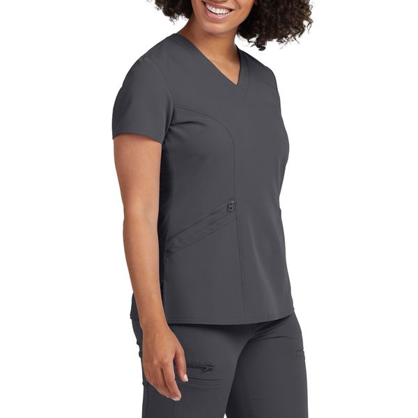 Women's V-neck top with three pockets - V-TESS - WC 134H