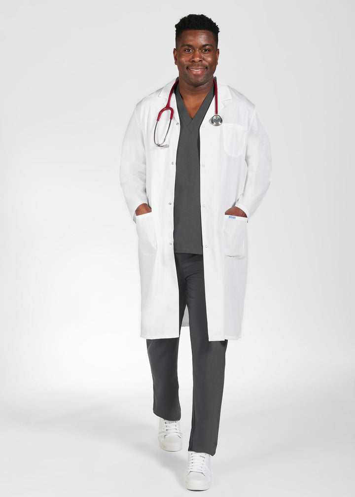 Full Length Unisex Snap Lab Coat - MOBB - MB407