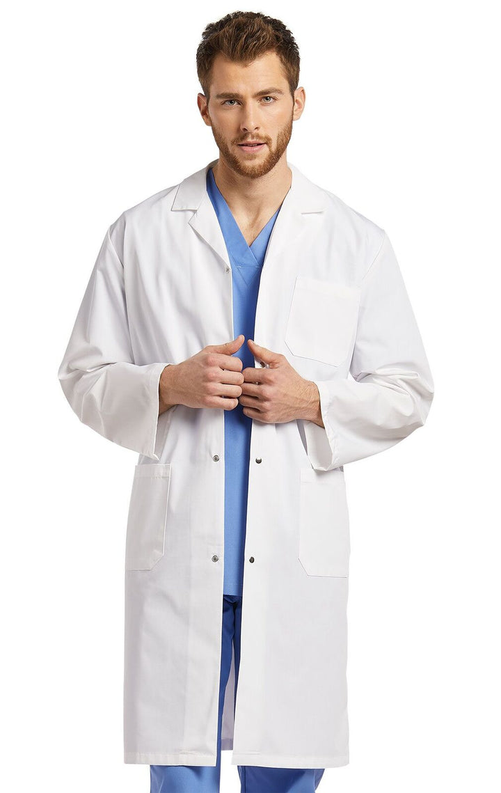 UNISEX labcoat with snap buttons - WHITE CROSS 2068S