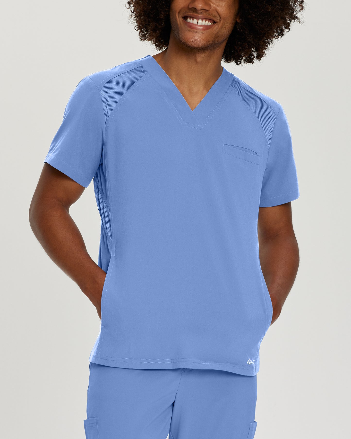 Men's V-neck top with three pockets - FIT - 2266