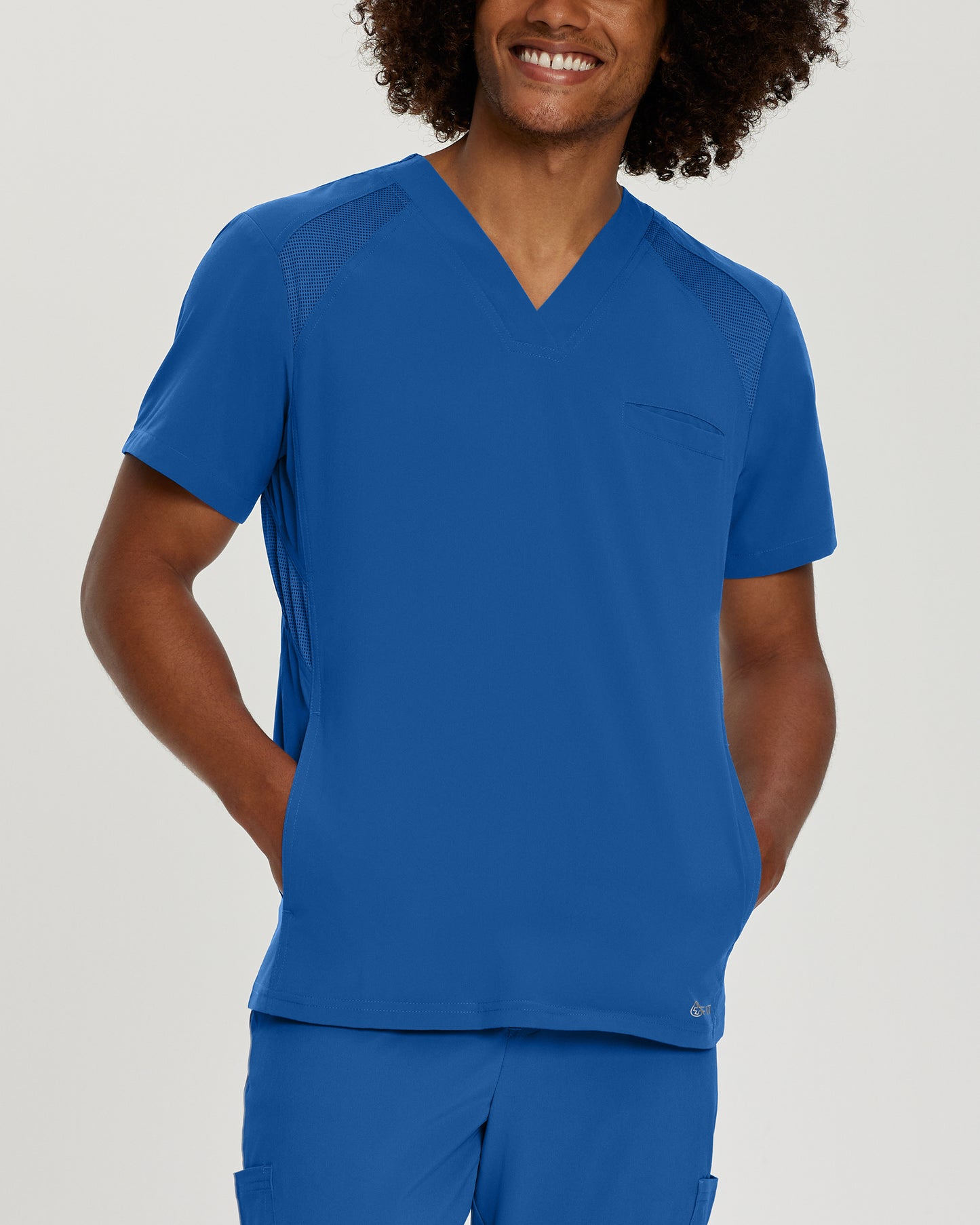 Men's V-neck top with three pockets - FIT - 2266