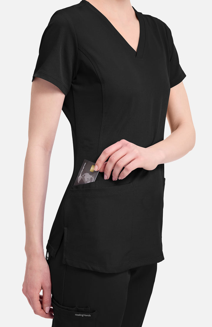 Haut avec poches en bas, femme – HEALING HANDS – 2500 (MONICA)