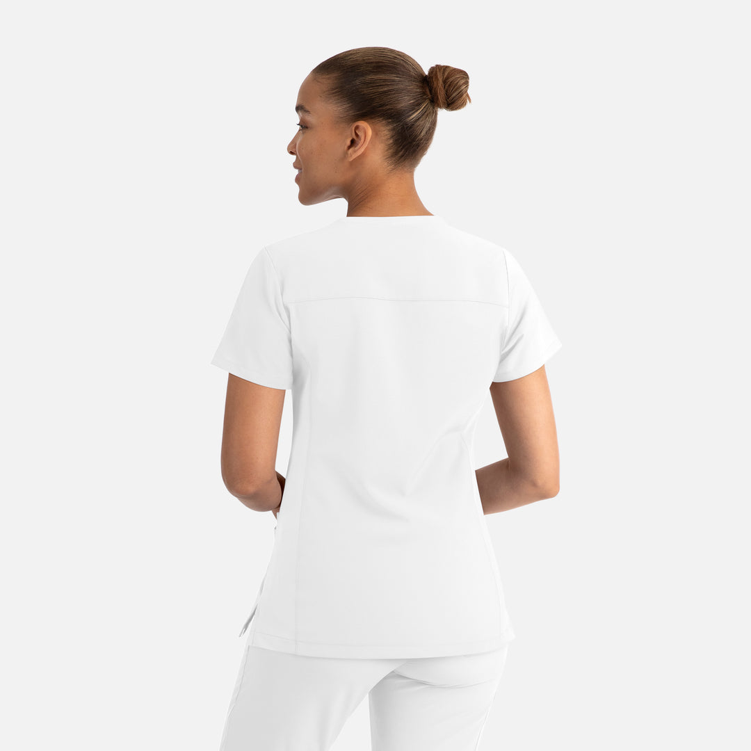 Haut cache-cœur avec poches en bas, femme - MOMENTUM - 5002