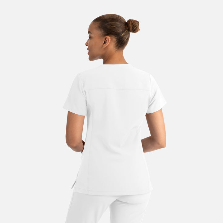 Haut cache-cœur avec poches en bas, femme - MOMENTUM - 5002
