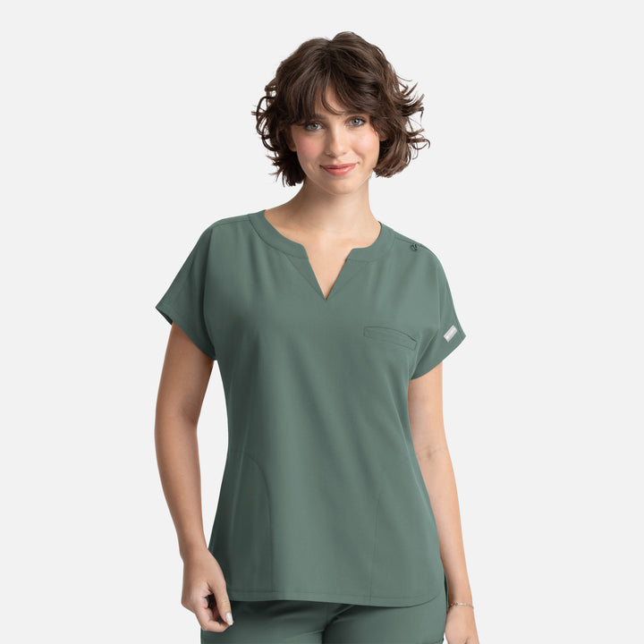 Women's top -  Mandarin collar - MOMENTUM - 5003