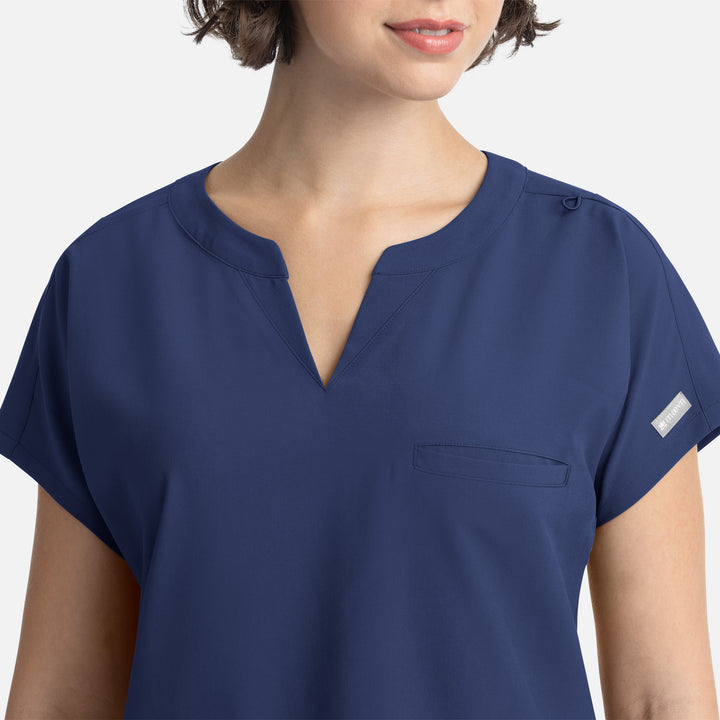 Haut avec col mandarin, femme - MOMENTUM - 5003