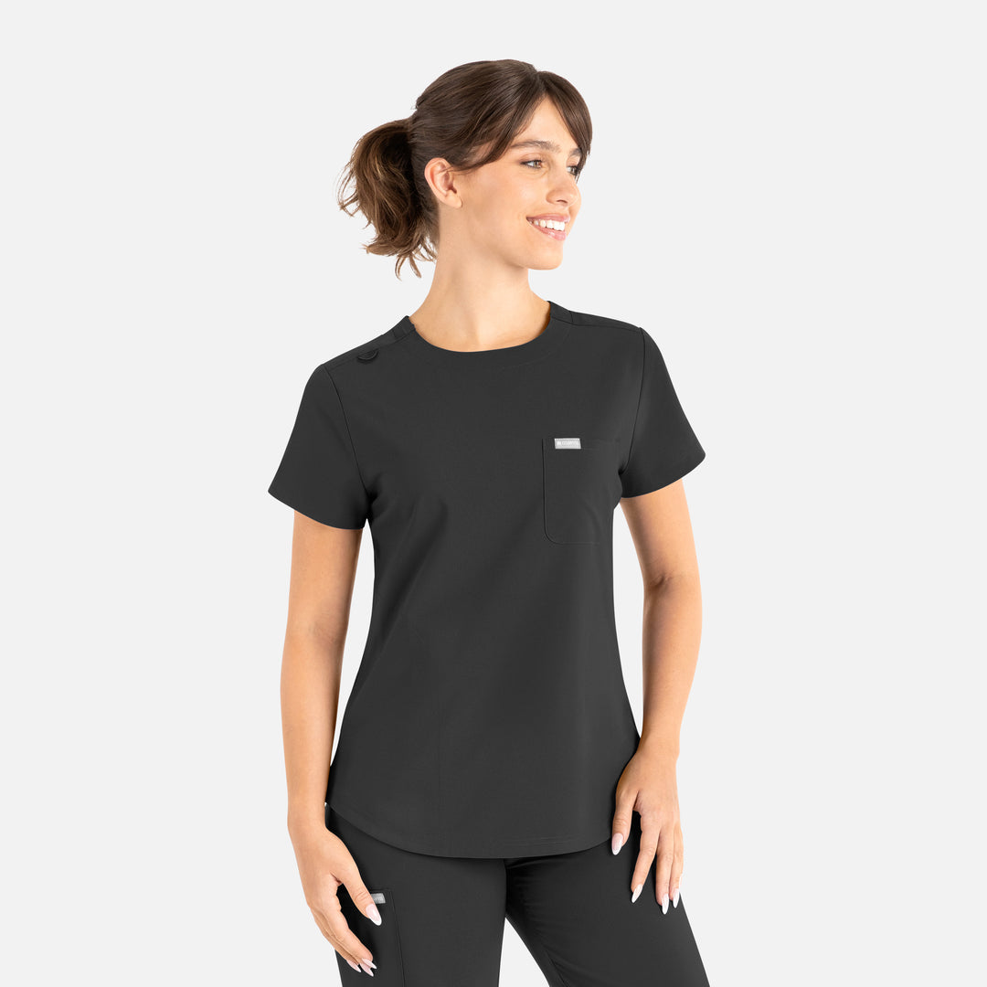 Haut à col rond, femme - MOMENTUM - 5005