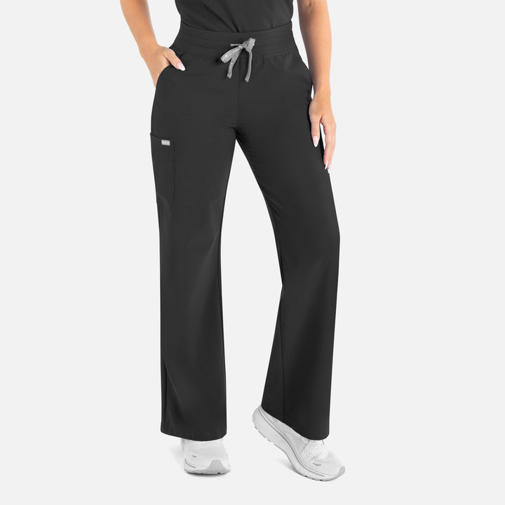 Pantalon droit jambe large, femme - MOMENTUM - 5094