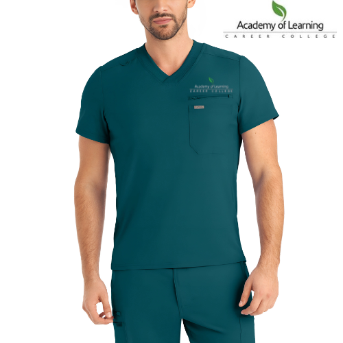 Men's top with chest pocket - Academy of Learning, Career College